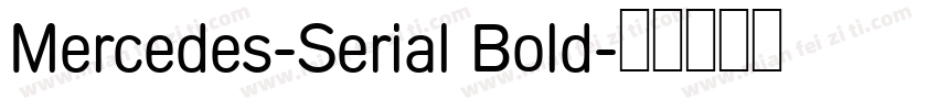 Mercedes-Serial Bold字体转换